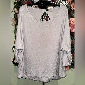 Silver Open Back Tunic